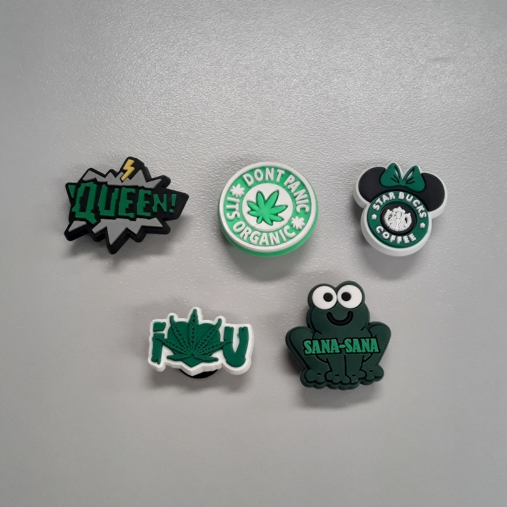 5 New Croc Charms